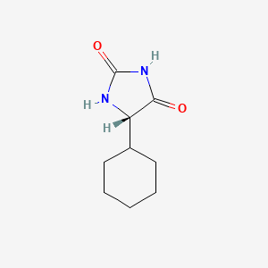 molecular formula C9H14N2O2 B15445491 2,4-Imidazolidinedione, 5-cyclohexyl-, (S)- CAS No. 64498-02-8