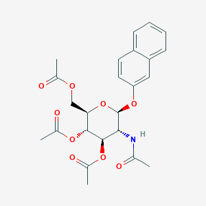 molecular formula C24H27NO9 B154455 2-Naphthyl 2-acetamido-3,4,6-tri-O-acetyl-2-deoxy-b-D-glucopyranoside CAS No. 131531-80-1