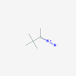 molecular formula C6H12N2 B15445539 Butane, 2-diazo-3,3-dimethyl- CAS No. 65496-01-7