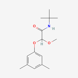 molecular formula C15H23NO3 B15445581 N-tert-Butyl-2-(3,5-dimethylphenoxy)-2-methoxyacetamide CAS No. 64728-65-0