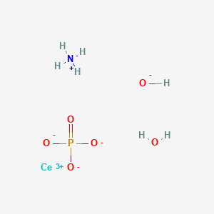 molecular formula CeH7NO6P B15445611 Azanium;cerium(3+);hydroxide;phosphate;hydrate CAS No. 62863-54-1