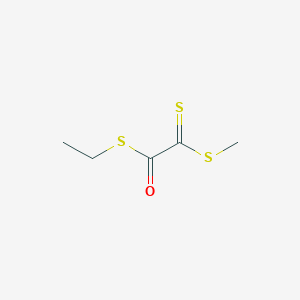 molecular formula C5H8OS3 B15445634 S-Ethyl (methylsulfanyl)(sulfanylidene)ethanethioate CAS No. 65131-48-8
