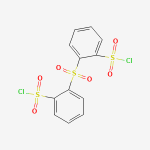 molecular formula C12H8Cl2O6S3 B15445636 2,2'-Sulfonyldi(benzene-1-sulfonyl chloride) CAS No. 65216-77-5