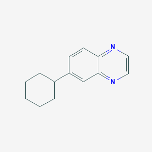 molecular formula C14H16N2 B15445679 6-Cyclohexylquinoxaline CAS No. 63810-33-3