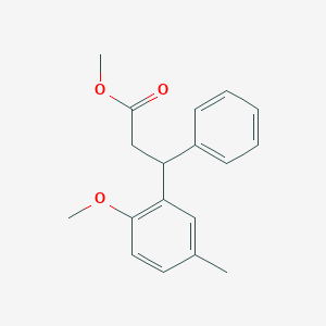 molecular formula C18H20O3 B154457 3-(2-甲氧基-5-甲基苯基)-3-苯基丙酸甲酯 CAS No. 124937-62-8