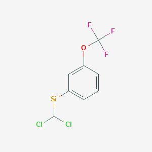molecular formula C8H5Cl2F3OSi B15445728 CID 71371997 CAS No. 64115-86-2