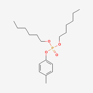 molecular formula C19H33O4P B15445767 Dihexyl 4-methylphenyl phosphate CAS No. 63389-78-6