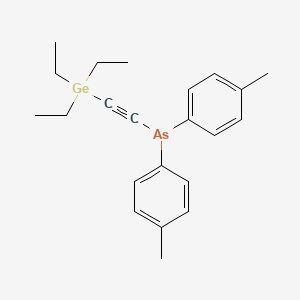 molecular formula C22H29AsGe B15445794 Bis(4-methylphenyl)[(triethylgermyl)ethynyl]arsane CAS No. 63451-90-1