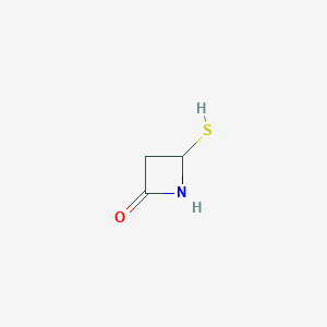 molecular formula C3H5NOS B15445893 4-Sulfanylazetidin-2-one CAS No. 64571-55-7