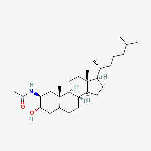 molecular formula C29H51NO2 B15445903 N-[(2beta,3alpha)-3-Hydroxycholestan-2-yl]acetamide CAS No. 63163-05-3