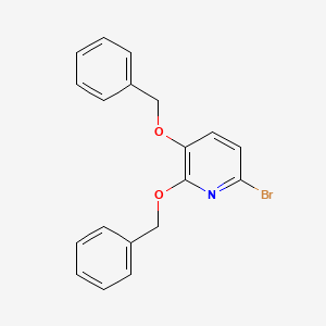 molecular formula C19H16BrNO2 B15445944 2,3-Bis(benzyloxy)-6-bromopyridine CAS No. 65017-45-0