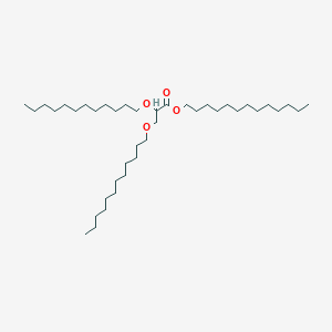 molecular formula C40H80O4 B15446051 Tridecyl 2,3-bis(dodecyloxy)propanoate CAS No. 64713-52-6