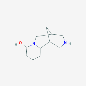 molecular formula C11H20N2O B15446062 Decahydro-2H-1,5-methanopyrido[1,2-a][1,5]diazocin-8-ol CAS No. 63008-60-6