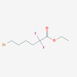 molecular formula C8H13BrF2O2 B15446091 Ethyl 6-bromo-2,2-difluorohexanoate CAS No. 64906-64-5
