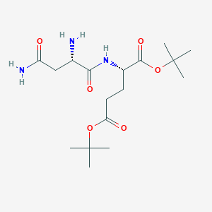 molecular formula C17H31N3O6 B15446162 Di-tert-butyl L-asparaginyl-L-glutamate CAS No. 64852-02-4