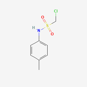 molecular formula C8H10ClNO2S B15446178 Methanesulfonamide, 1-chloro-N-(4-methylphenyl)- CAS No. 62845-96-9