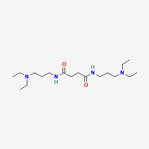 molecular formula C18H38N4O2 B15446190 N~1~,N~4~-Bis[3-(diethylamino)propyl]butanediamide CAS No. 63958-61-2