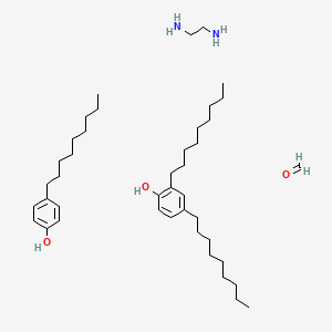 molecular formula C42H76N2O3 B15446253 2,4-Di(nonyl)phenol;ethane-1,2-diamine;formaldehyde;4-nonylphenol CAS No. 63428-94-4