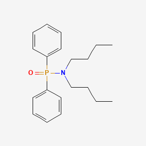 molecular formula C20H28NOP B15446276 Phosphinic amide, N,N-dibutyl-P,P-diphenyl- CAS No. 63528-20-1