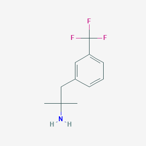 molecular formula C11H14F3N B154463 BENZENEETHANAMINE, A,A-DIMETHYL-3-(TRIFLUOROMETHYL)- CAS No. 1645-09-6