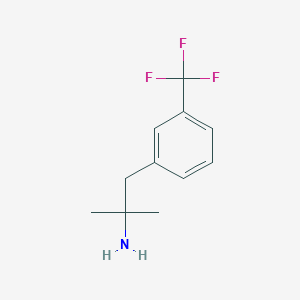 molecular formula C11H14F3N B154463 Phenethylamine, alpha,alpha-dimethyl-m-trifluoromethyl- CAS No. 1645-09-6
