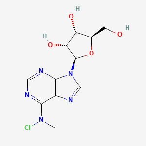 molecular formula C11H14ClN5O4 B15446359 N-Chloro-N-methyladenosine CAS No. 64344-21-4