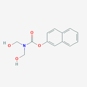 molecular formula C13H13NO4 B15446423 Naphthalen-2-yl bis(hydroxymethyl)carbamate CAS No. 64191-82-8