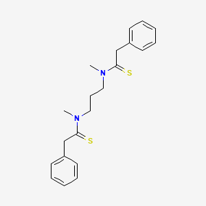 molecular formula C21H26N2S2 B15446458 N,N'-(Propane-1,3-diyl)bis[N-methyl(phenyl)ethanethioamide] CAS No. 63820-33-7