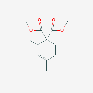 molecular formula C12H18O4 B15446564 Dimethyl 2,4-dimethylcyclohex-3-ene-1,1-dicarboxylate CAS No. 64789-50-0