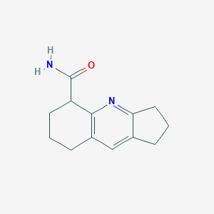 molecular formula C13H16N2O B15446614 2,3,5,6,7,8-Hexahydro-1H-cyclopenta[b]quinoline-5-carboxamide CAS No. 63604-83-1
