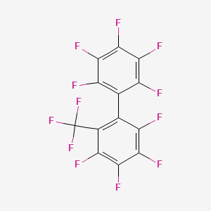 molecular formula C13F12 B15446636 2,2',3,3',4,4',5,5',6-Nonafluoro-6'-(trifluoromethyl)-1,1'-biphenyl CAS No. 64528-78-5