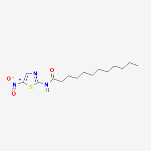molecular formula C15H25N3O3S B15446727 N-(5-nitro-1,3-thiazol-2-yl)dodecanamide CAS No. 64724-80-7