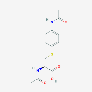 molecular formula C13H16N2O4S B15446741 S-(4-Acetamidophenyl)-N-acetyl-L-cysteine CAS No. 64014-07-9