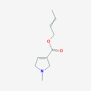 molecular formula C10H15NO2 B15446761 But-2-en-1-yl 1-methyl-2,5-dihydro-1H-pyrrole-3-carboxylate CAS No. 64562-51-2