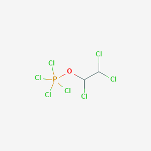molecular formula C2H2Cl7OP B15446788 Tetrachloro(1,2,2-trichloroethoxy)-lambda~5~-phosphane CAS No. 62998-47-4