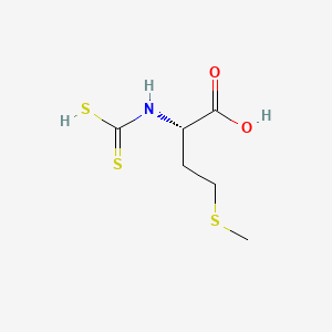 molecular formula C6H11NO2S3 B15446815 L-Methionine, N-(dithiocarboxy)- CAS No. 63817-60-7