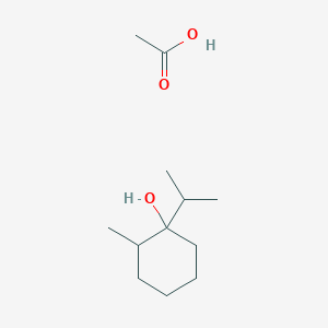 molecular formula C12H24O3 B15446829 Acetic acid;2-methyl-1-propan-2-ylcyclohexan-1-ol CAS No. 63661-47-2