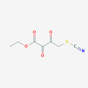 molecular formula C7H7NO4S B15446853 Ethyl 2,3-dioxo-4-(thiocyanato)butanoate CAS No. 63034-55-9
