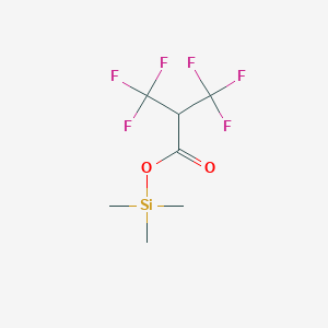 molecular formula C7H10F6O2Si B15446861 Trimethylsilyl 3,3,3-trifluoro-2-(trifluoromethyl)propanoate CAS No. 64637-86-1