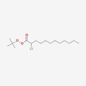 molecular formula C16H31ClO3 B15446913 Tert-butyl 2-chlorododecaneperoxoate CAS No. 64781-08-4