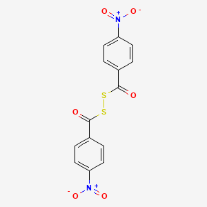 molecular formula C14H8N2O6S2 B15446942 Disulfide, bis(4-nitrobenzoyl) CAS No. 65032-59-9