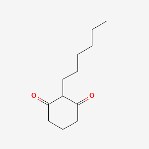 molecular formula C12H20O2 B15447011 2-Hexylcyclohexane-1,3-dione CAS No. 63649-31-0