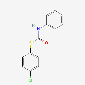 molecular formula C13H10ClNOS B15447068 S-(4-chlorophenyl) N-phenylcarbamothioate CAS No. 64651-83-8