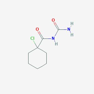 molecular formula C8H13ClN2O2 B15447084 N-Carbamoyl-1-chlorocyclohexane-1-carboxamide CAS No. 64203-45-8