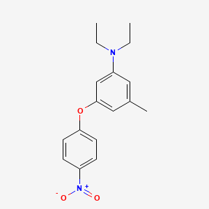 molecular formula C17H20N2O3 B15447105 N,N-Diethyl-3-methyl-5-(4-nitrophenoxy)aniline CAS No. 62988-26-5