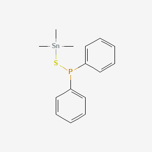 molecular formula C15H19PSSn B15447152 Diphenyl[(trimethylstannyl)sulfanyl]phosphane CAS No. 63262-88-4