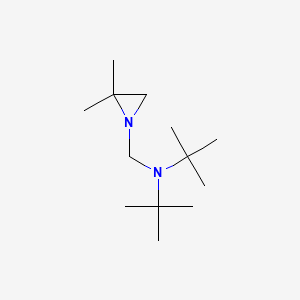molecular formula C13H28N2 B15447262 N,N-Bis(1,1-dimethylethyl)-2,2-dimethyl-1-aziridinemethanamine CAS No. 64426-01-3