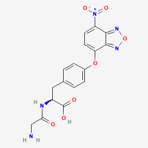 molecular formula C17H15N5O7 B15447307 Glycyl-O-(7-nitro-2,1,3-benzoxadiazol-4-yl)-L-tyrosine CAS No. 63297-10-9
