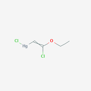 molecular formula C4H6Cl2HgO B15447359 Chloro(2-chloro-2-ethoxyethenyl)mercury CAS No. 64196-47-0