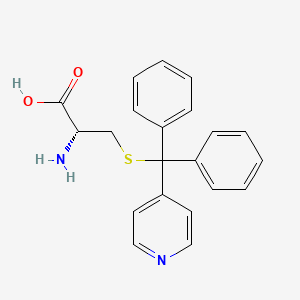 molecular formula C21H20N2O2S B15447377 S-[Diphenyl(pyridin-4-yl)methyl]-L-cysteine CAS No. 62982-12-1